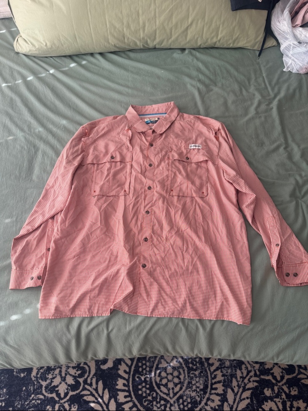 Men’s Micro-Check Outdoor Button-Up Shirt